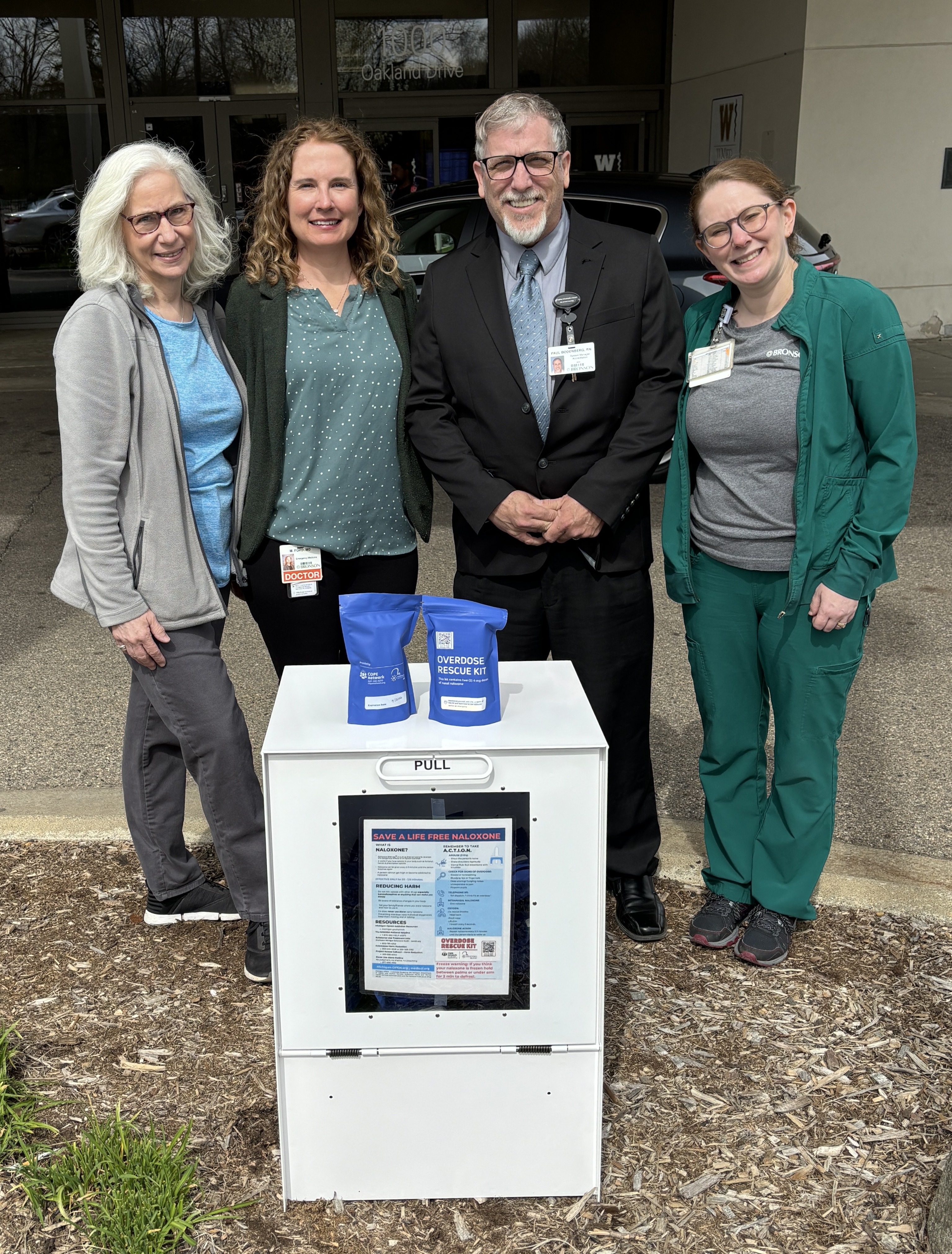 Naloxone Distribution Box at WMed Health Oakland Drive