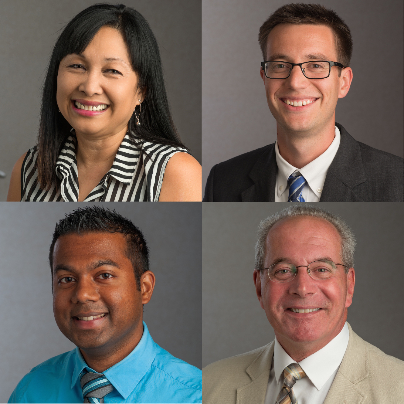 New Faculty (Drs. Agana, Brown, Gomes, Zarantonello)