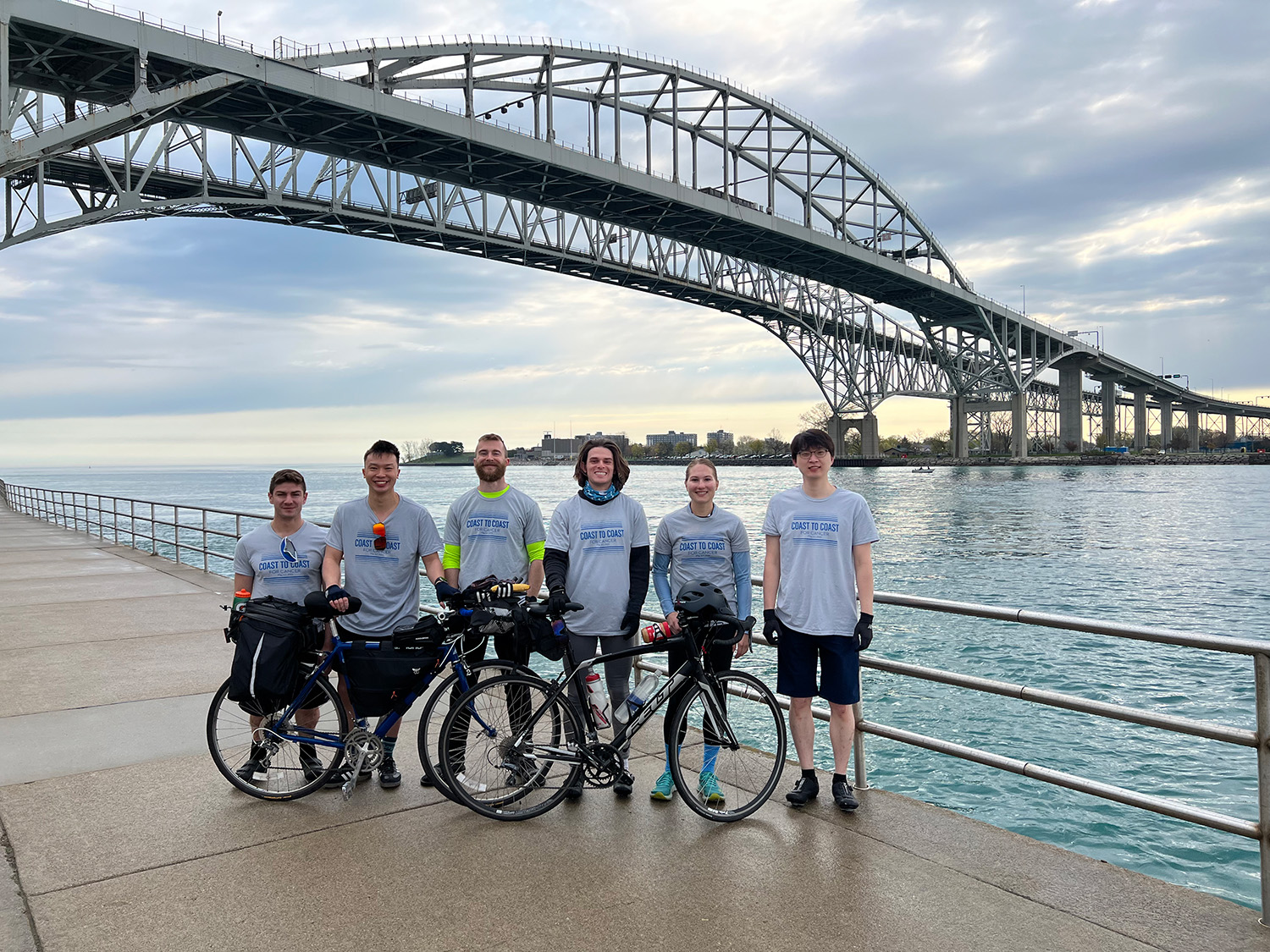 WMed students raise more than $4,000 for West Michigan Cancer Center with 300-mile ‘Coast to Coast for Cancer’ charity bike ride
