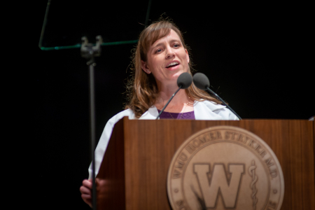 Dr. Karen Bovid, Keynote Speaker at MD Class of 2026 White Coat Ceremony