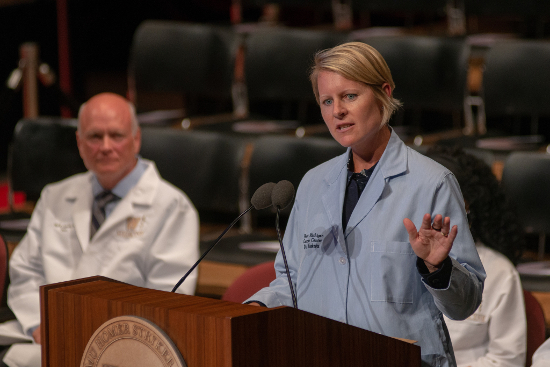 Dr. Anna Hoekstra, White Coat Ceremony