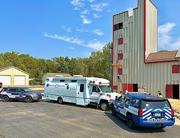Pictured are the two WMed EMS Physician response vehicles along with the Region 5 Major Incident Support Unit
