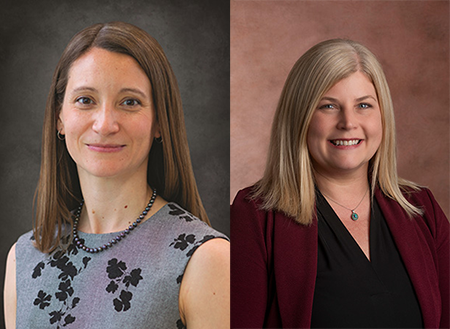 Professional photo of Holly Yettaw Luts, MD, and Carly Davis, MD