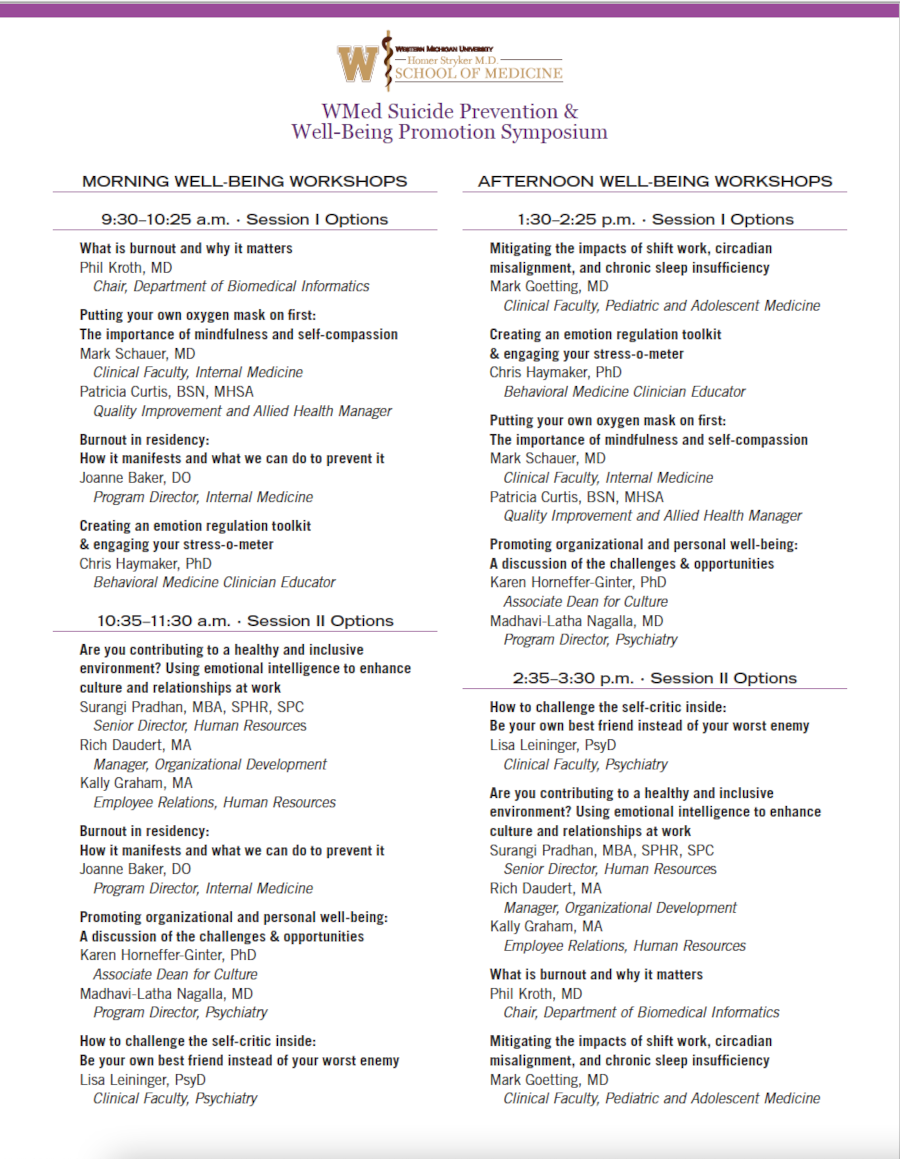 Suicide Prevention & Well-Being Promotion Symposium