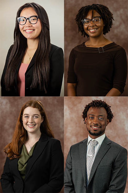 Maia Newkirk (WMed Class of 2029); Javaughn King (WMed Class of 2028; Skylar Ketteler (WMed Class of 2027), and Mussa Ibrahim (WMed Class of 2026)