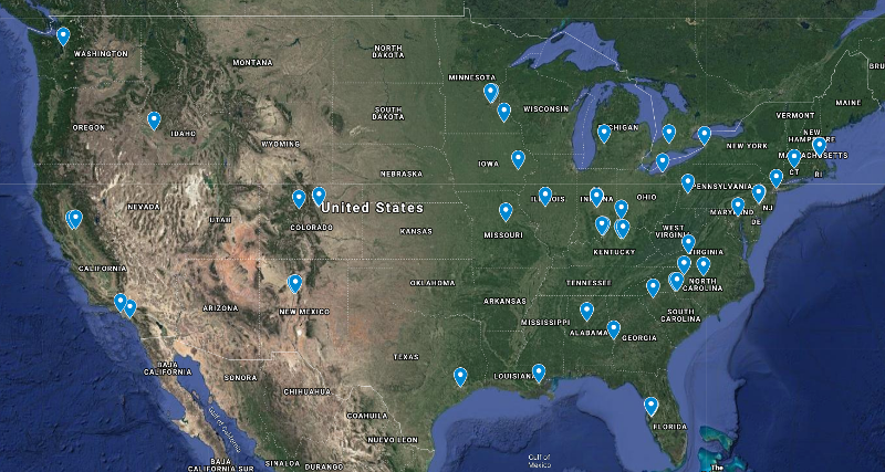 Orthopaedic Surgery Residency Fellowship Map