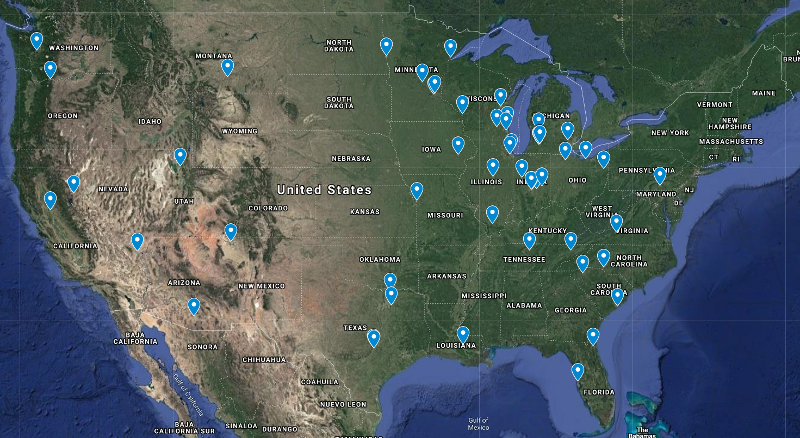 Orthopaedic Surgery Medical Practice Map