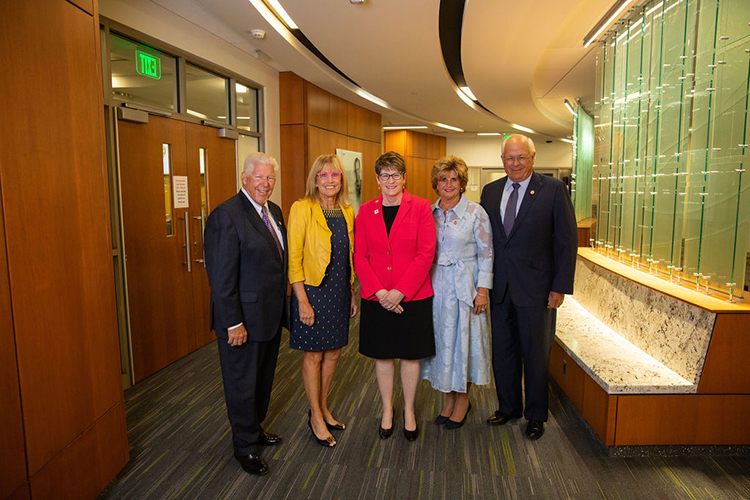 Dean Paula Termuhlen with William Johnston, Ronda Stryker and Parfets