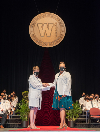 M2 Tierra Jolly at WMed Class of 2025 White Coat Ceremony