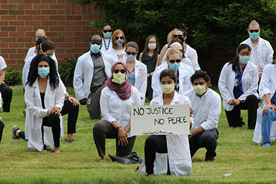 White Coats for Black Lives Event at WMed