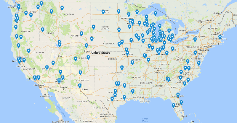 Emergency Medicine Alumni Map