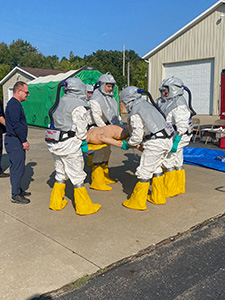 WMed Emergency Medicine residents participate in HAZMAT decontamination exercise
