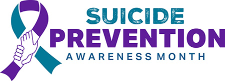 Suicide Prevention Awareness Month ribbon logo